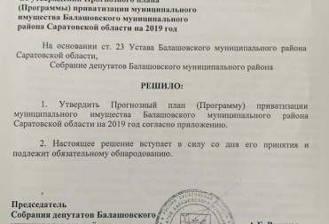 Областные депутаты просят проверить решение Андрея Рыжкова о продаже балашовских школ и детсадов