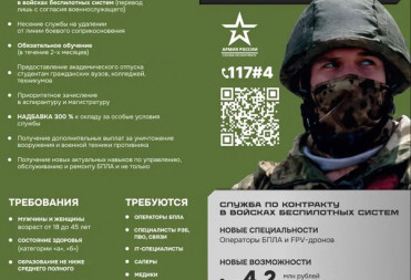 Ведется набор на военную службу операторов БПЛА, специалистов связи и IT-специалистов