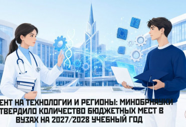МИНОБРНАУКИ УТВЕРДИЛО БЮДЖЕТНЫЕ МЕСТА В ВУЗАХ НА 2027/2028 УЧЕБНЫЙ ГОД. АКЦЕНТ НА ТЕХНОЛОГИИ И РЕГИОНЫ
