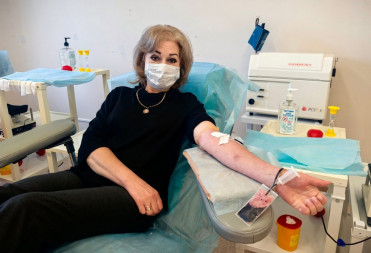 ЖИТЕЛЬНИЦА БАЛАШОВА НИНА КОСОВЦОВА СТАЛА ПОЧЕТНЫМ ДОНОРОМ