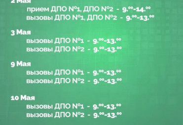 ГРАФИК РАБОТЫ ПОЛИКЛИНИК ГОРОДА БАЛАШОВА